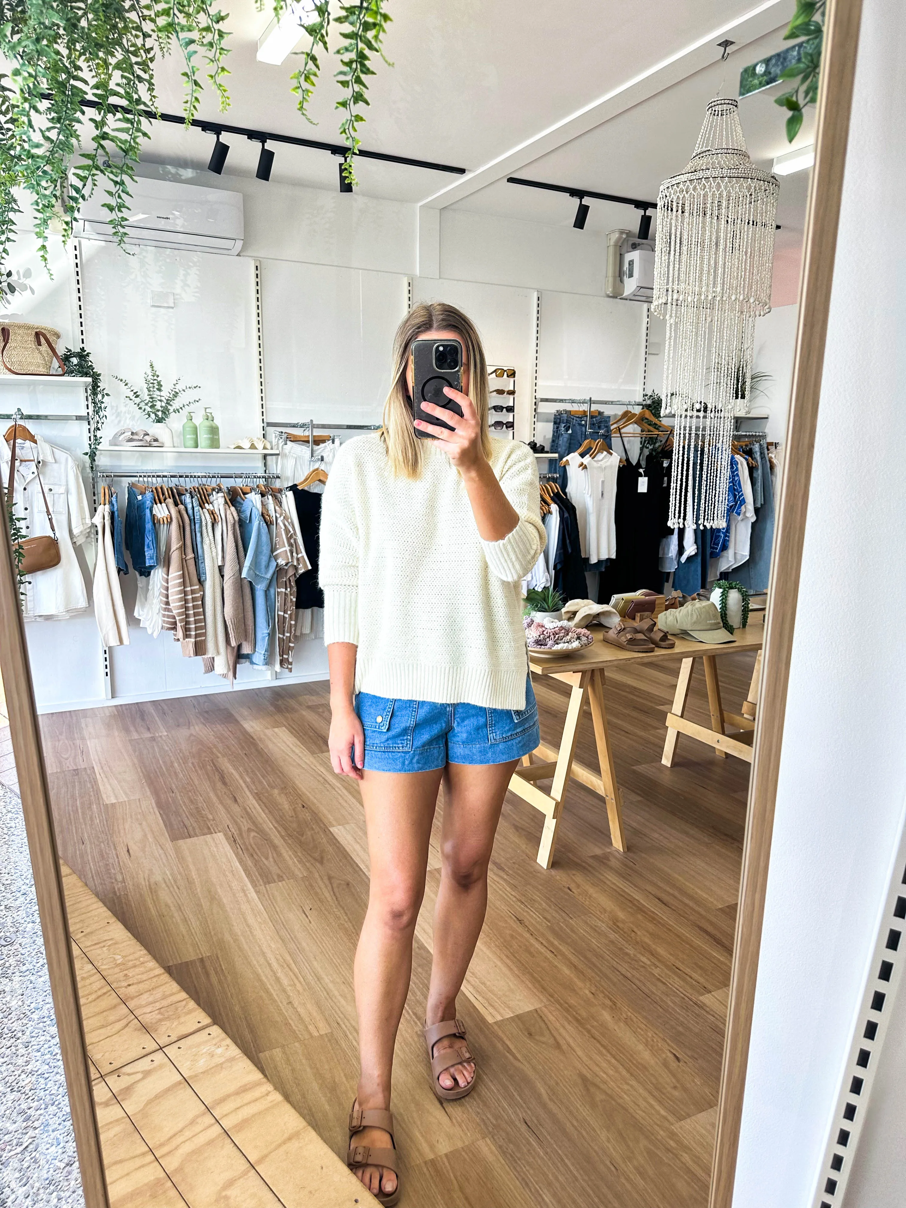 Sam Knit Jumper Cream sold by About A Girl product image thumbnail 3