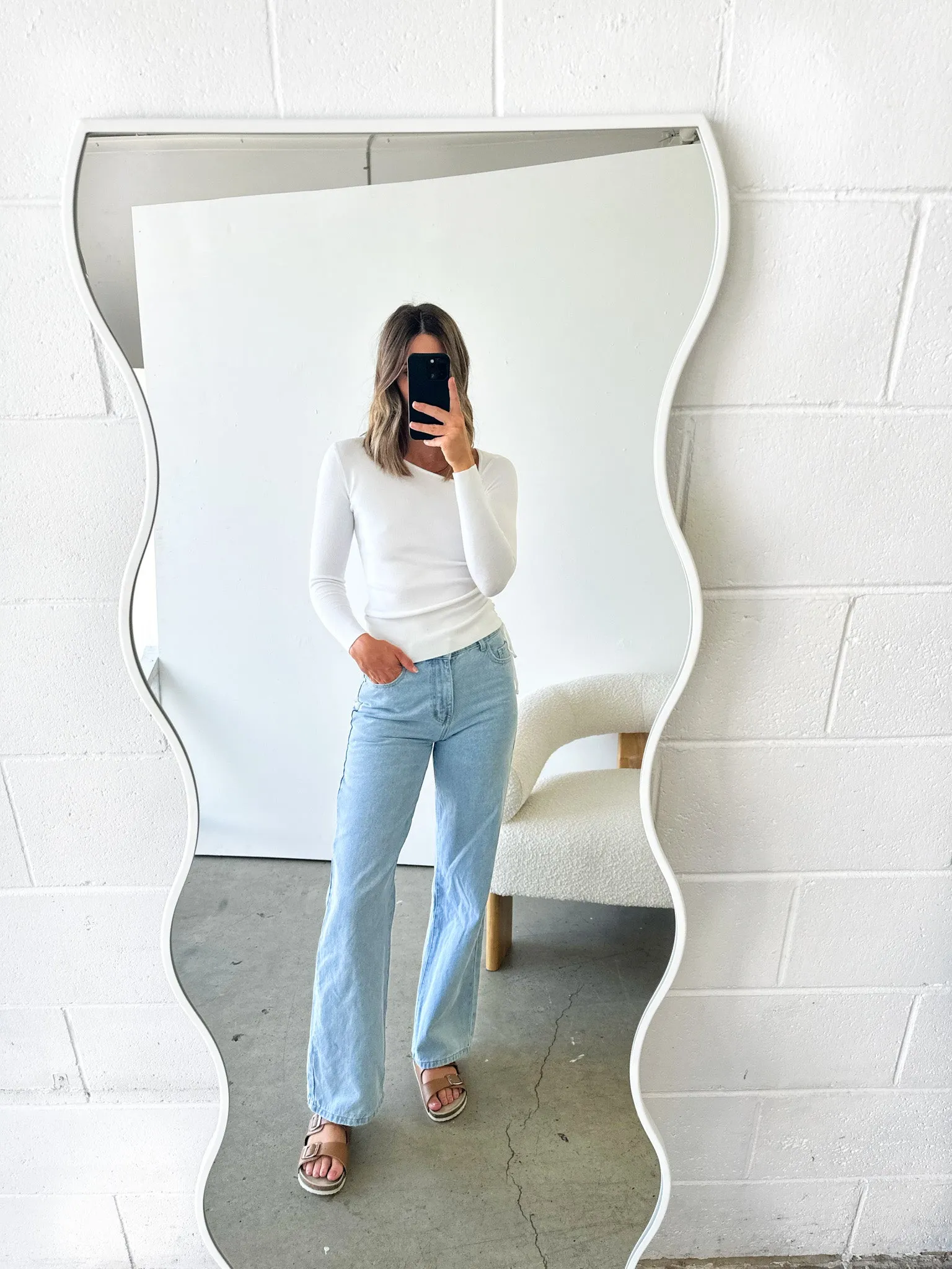 Hayden Top White sold by About A Girl