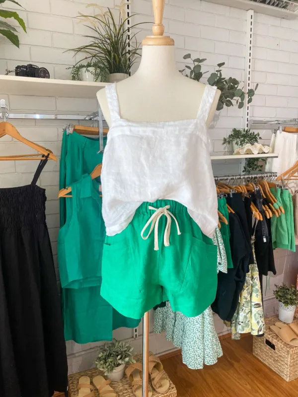 Luxe Shorts Green sold by About A Girl