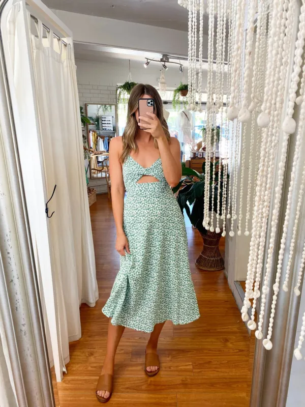 Zayla Midi Dress Green sold by About A Girl
