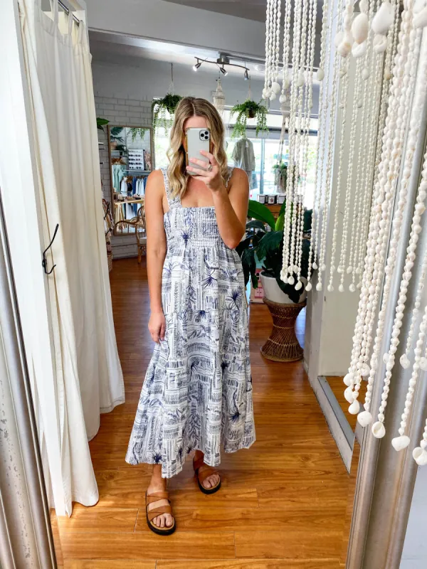 Palm Linen Dress sold by About A Girl