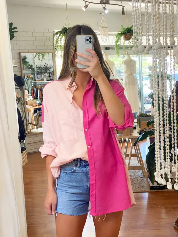 Angelina Shirt Pink sold by About A Girl