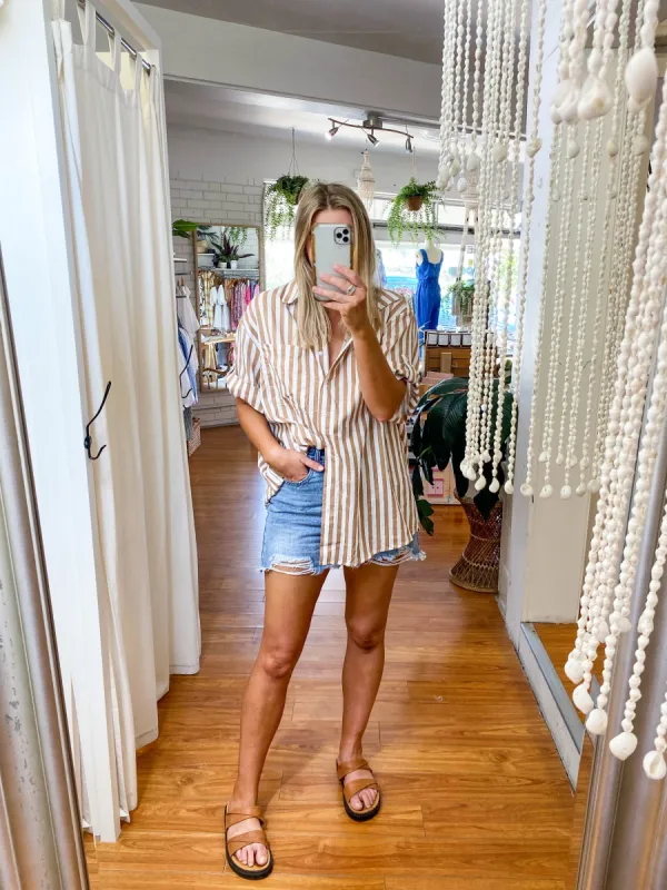 Indie Shirt Beige sold by About A Girl