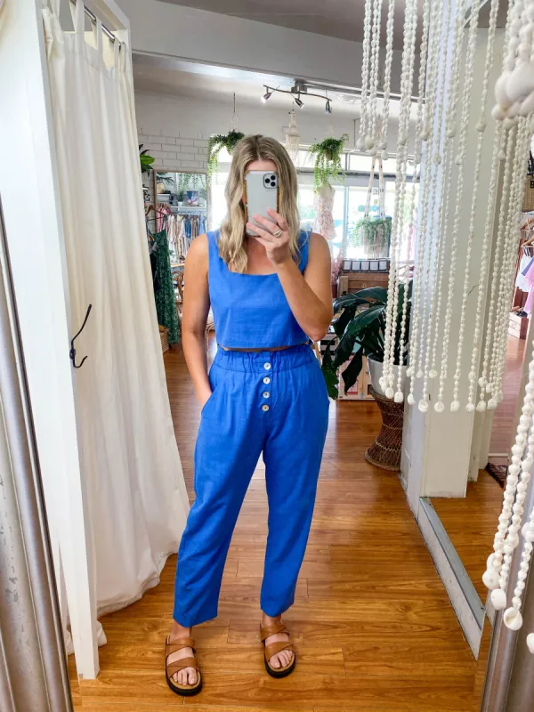 Annie Crop Blue sold by About A Girl