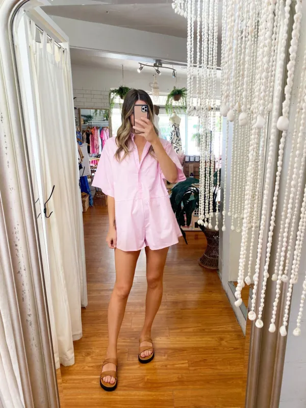 Iris Playsuit Pink sold by About A Girl