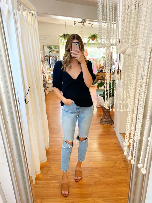 Tilly Top Black sold by About A Girl