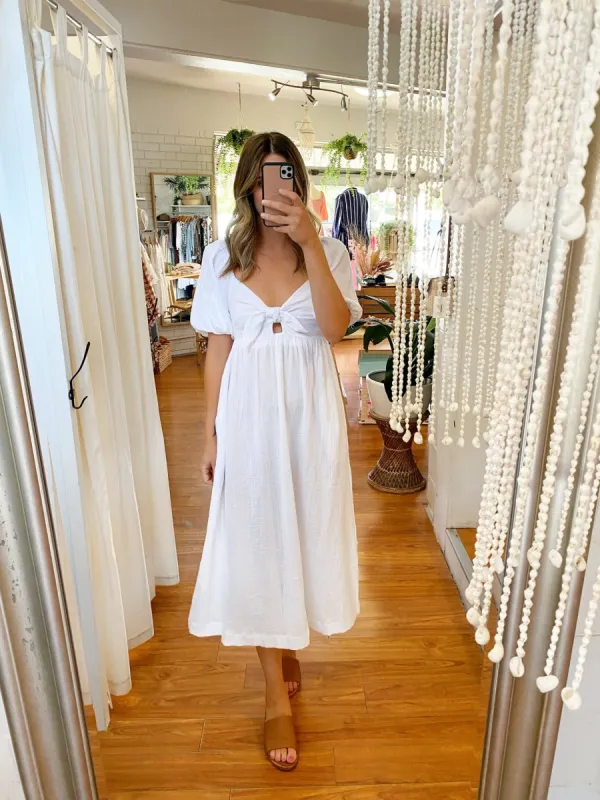 Tilly Dress White sold by About A Girl