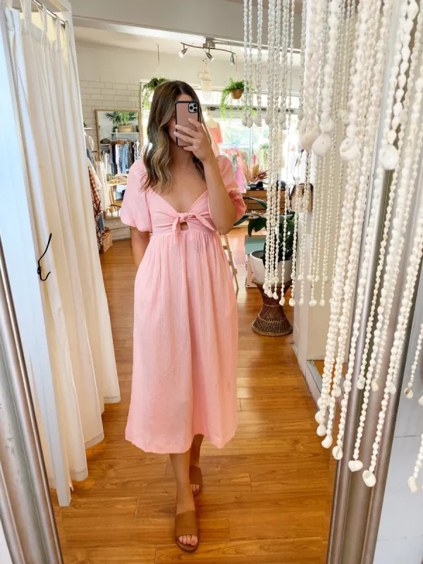 Tilly Dress Peach sold by About A Girl