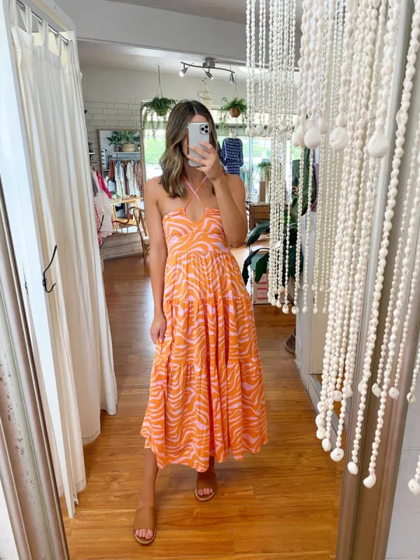 Salerno Halter Dress sold by About A Girl