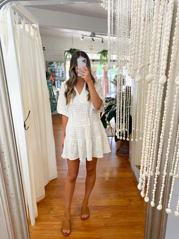 Savennah Dress White sold by About A Girl