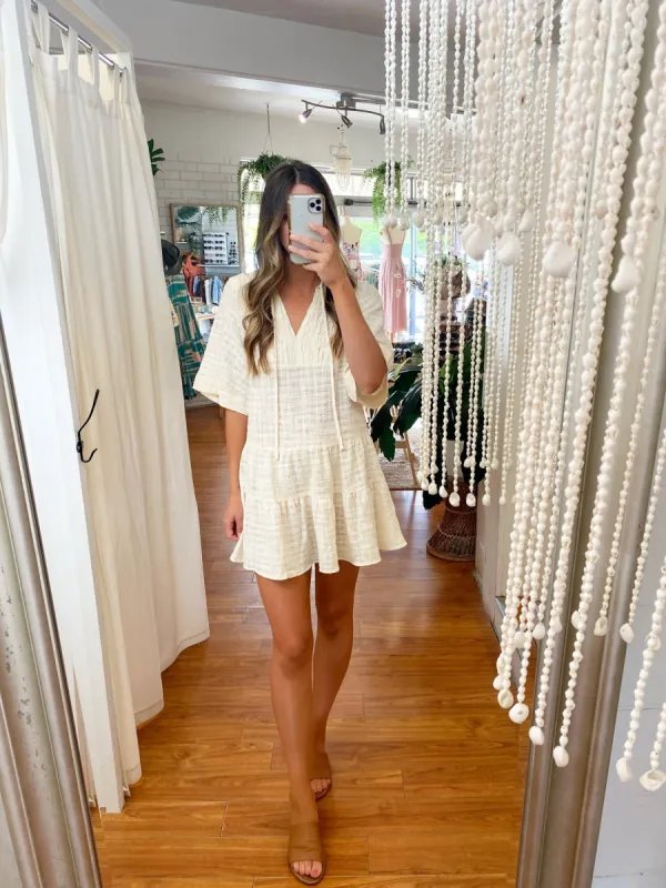 Savennah Dress Vintage Cream sold by About A Girl