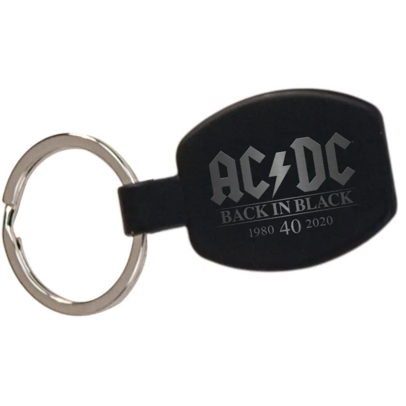 Back In Black 40th Anniversary Laser Engraved Keychain sold by AC/DC