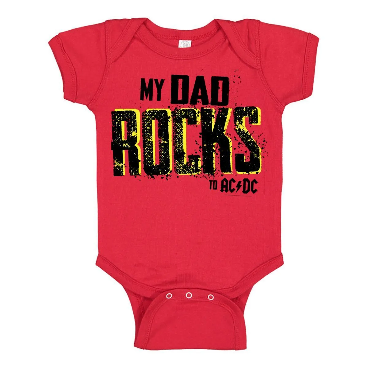 Dad Rocks Red Onesie sold by AC/DC