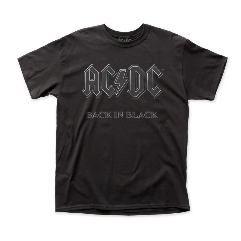 Back In Black Outline T-Shirt sold by AC/DC