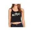 AC/DC Splintered Logo Sleeveless Crop Top sold by AC/DC