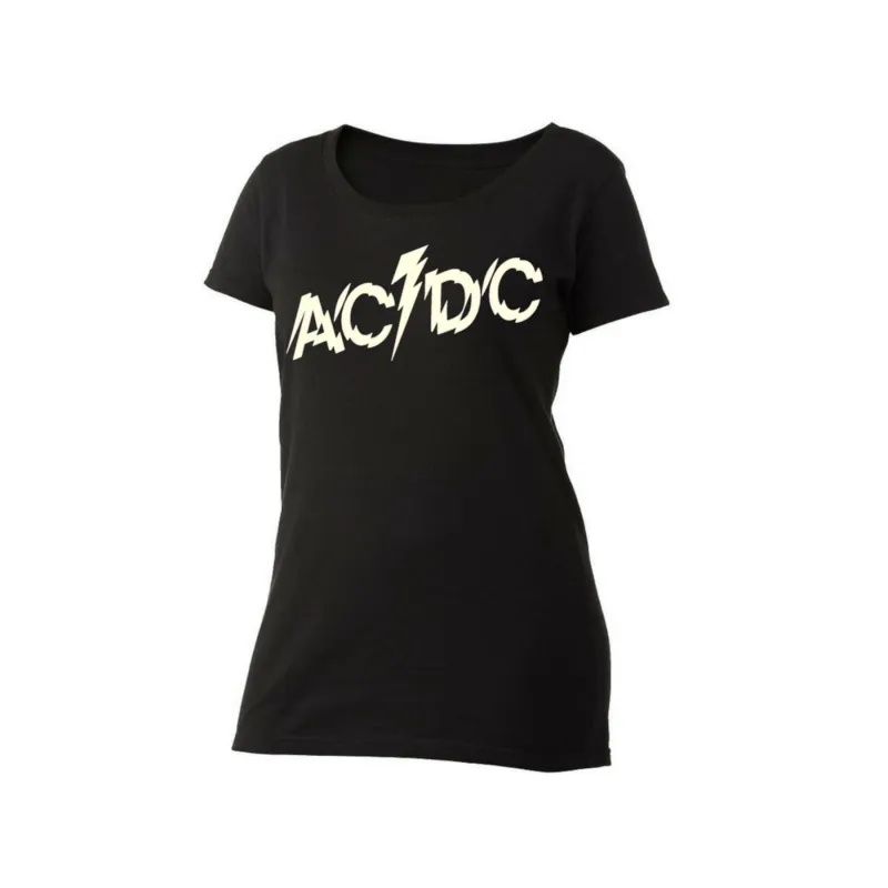 AC/DC Splintered Logo Women's Scoop Neck T-Shirt sold by AC/DC