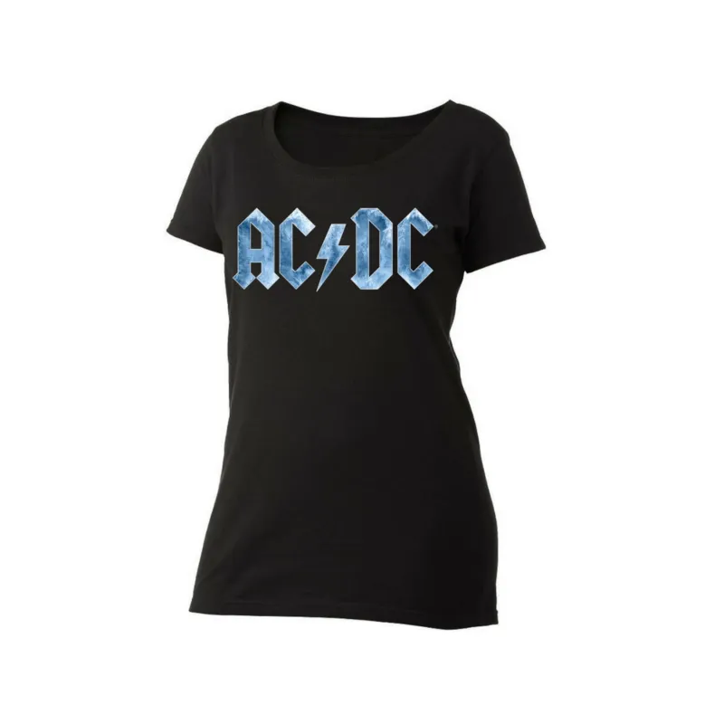 AC/DC Ice Logo Women's Scoop Neck T-Shirt sold by AC/DC