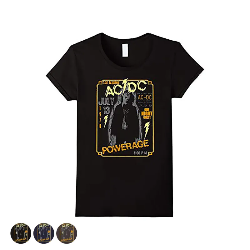 Women's One Night Only T-shirt sold by AC/DC
