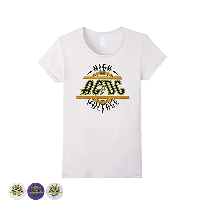 Women's High Voltage Logo T-shirt sold by AC/DC
