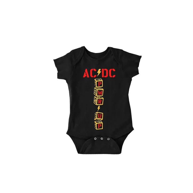 PWR/UP Vertical Blocks Onesie sold by AC/DC