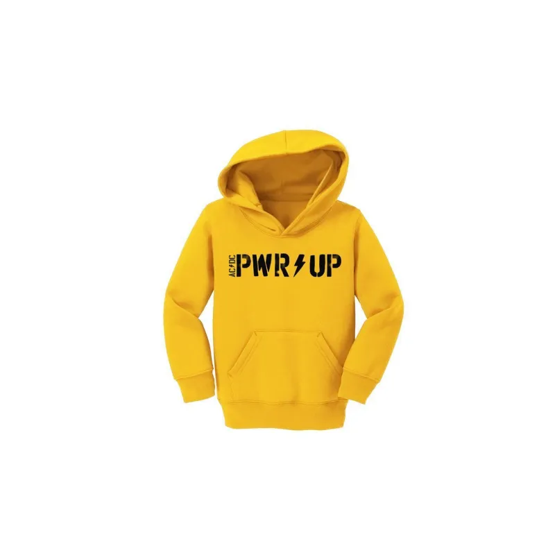 PWR/UP Youth Yellow Pullover Hoodie sold by AC/DC