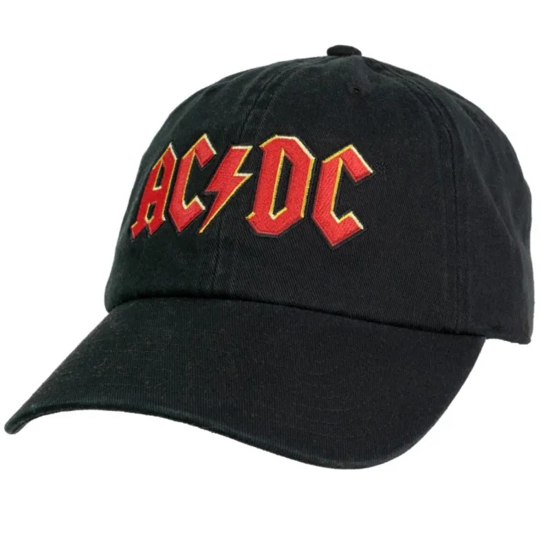 AC/DC 3D Logo - Adult Dad Cap - Black made by AC/DC