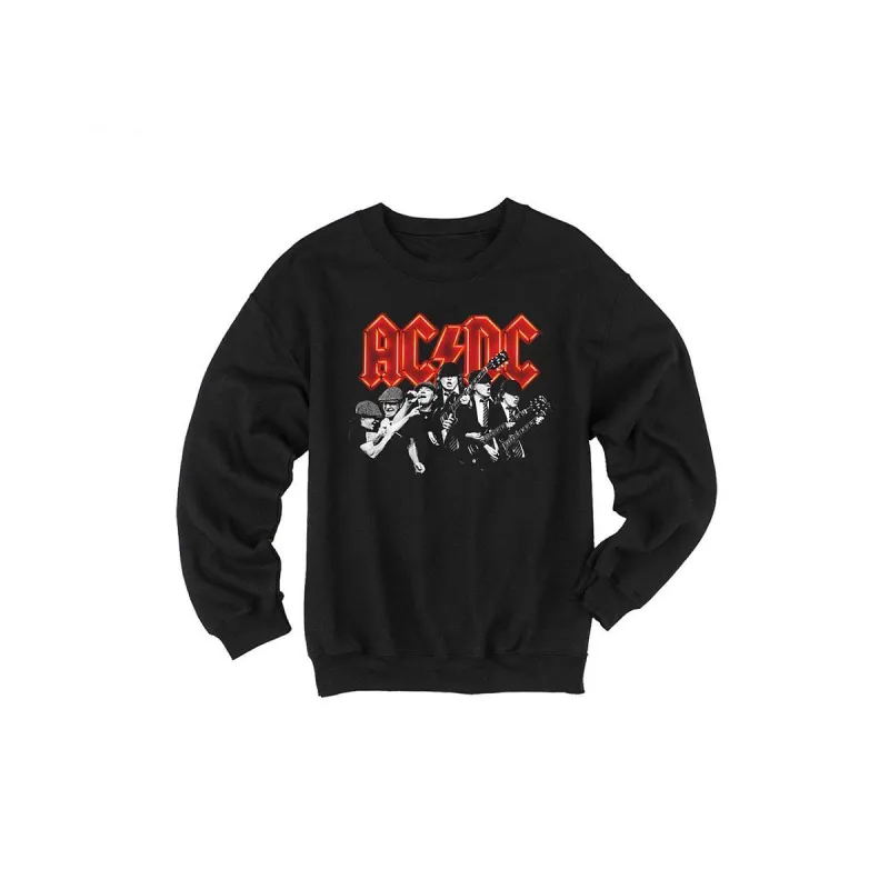 Angus/Brian Black Crew Neck Sweatshirt sold by AC/DC