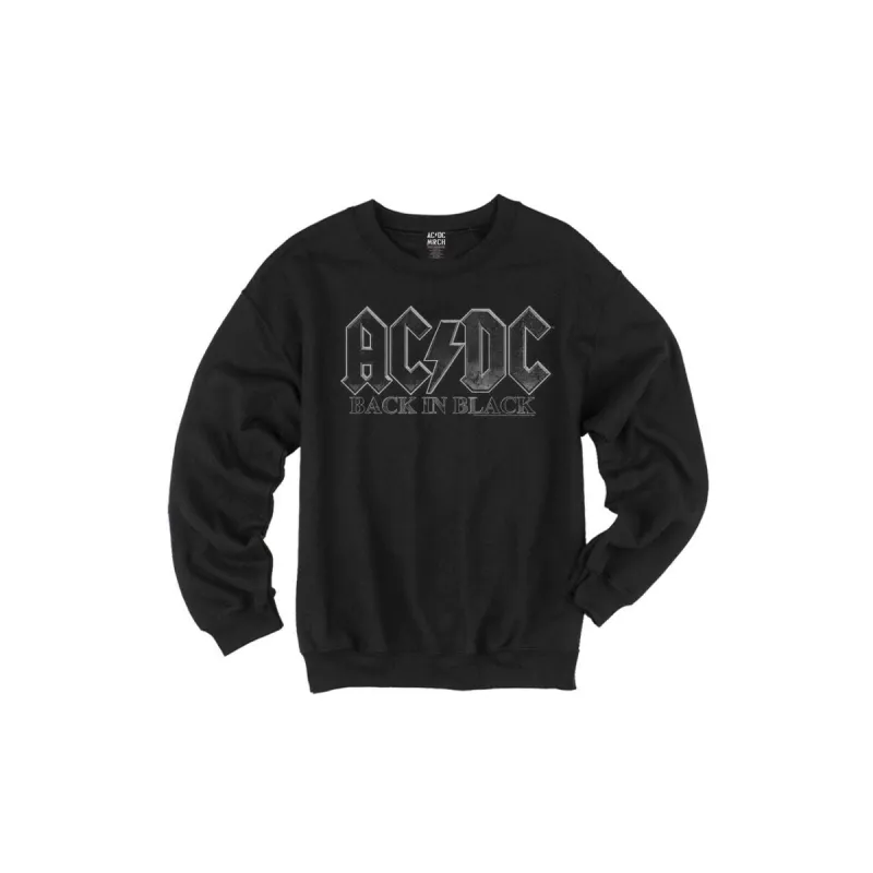 Back in Black Charcoal Crewneck sold by AC/DC