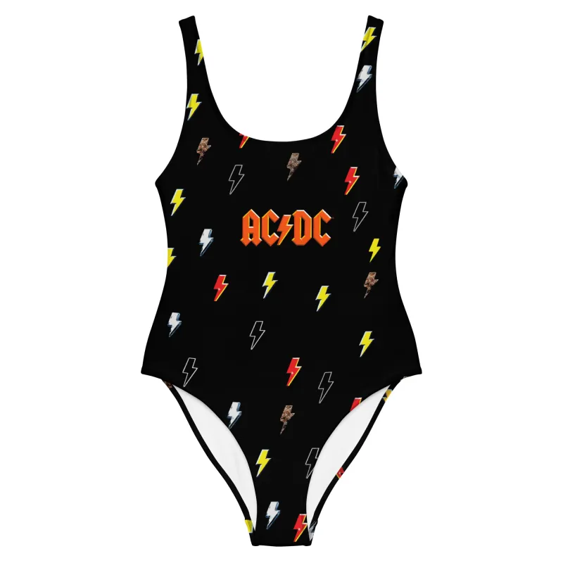 High Voltage One-Piece Swimsuit sold by AC/DC