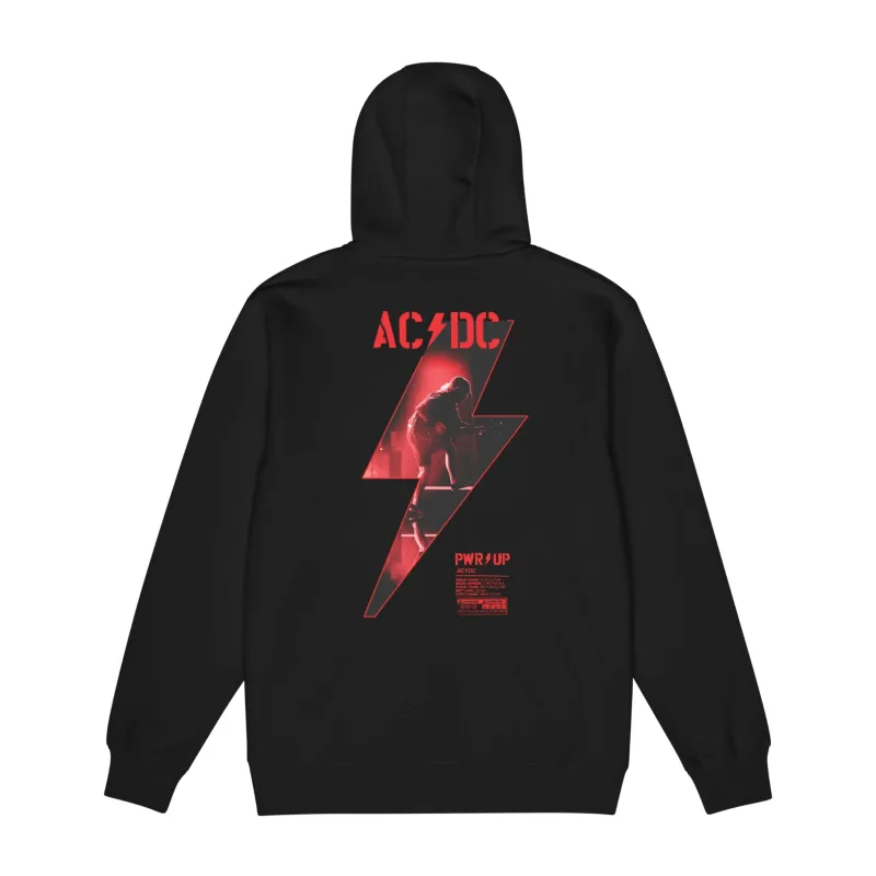 Angus Lightning Bolt PWR UP Tour Zip Hoodie made by AC/DC