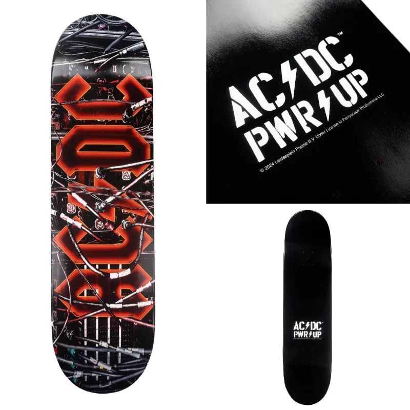 PWR UP Wires Skate Deck made by AC/DC