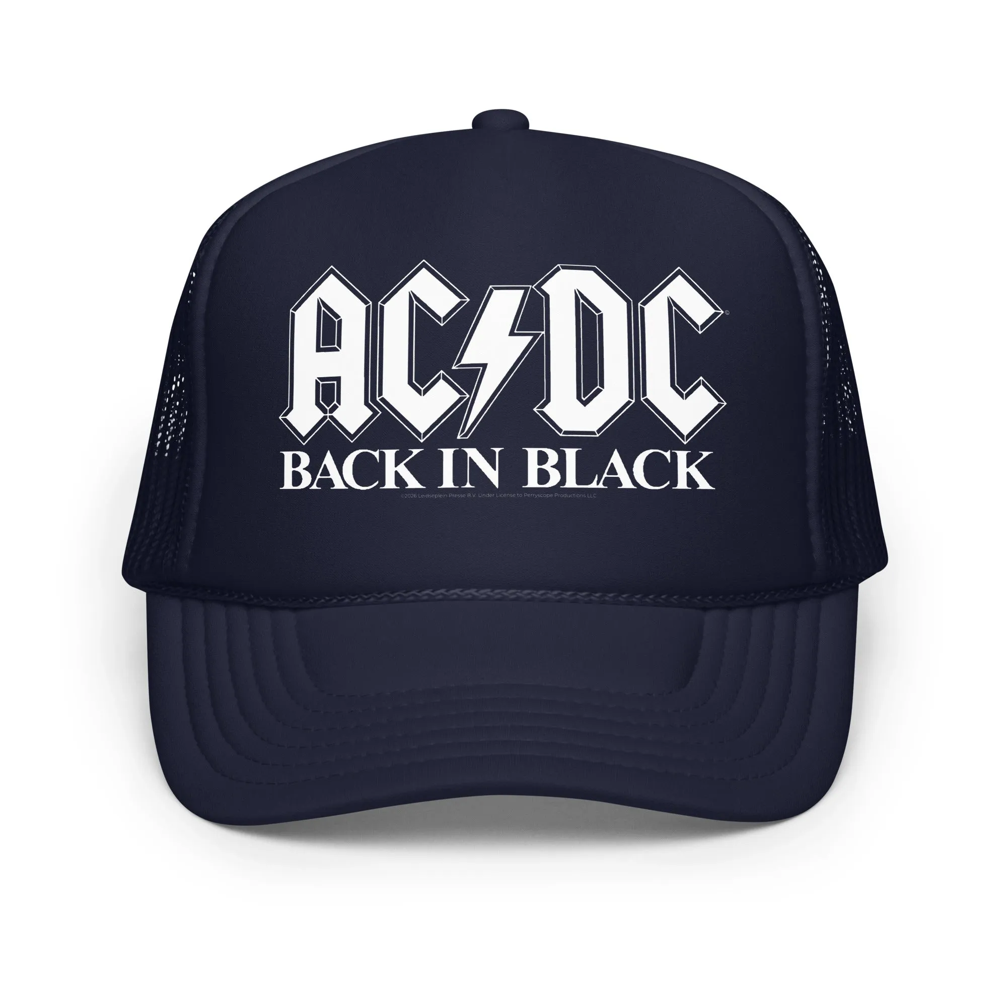 Back in Black White Logo Trucker Hat sold by AC/DC product image thumbnail 4