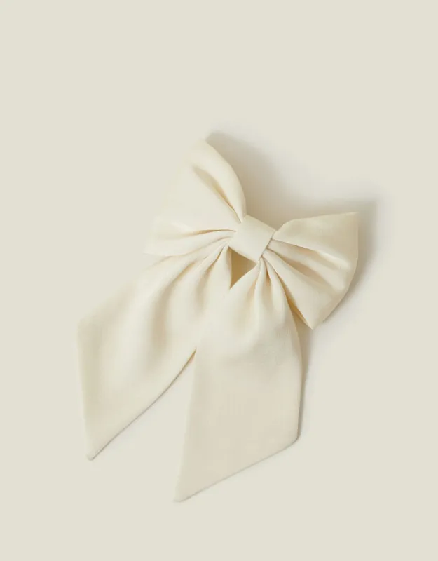 Satin Bow Hair Clip