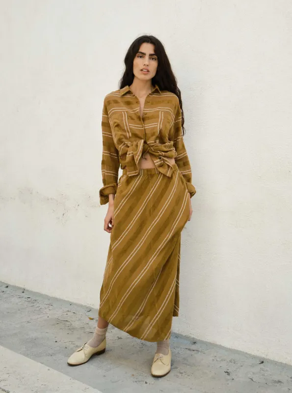 tess skirt | pre fall 25 | rattan sold by Ace & Jig