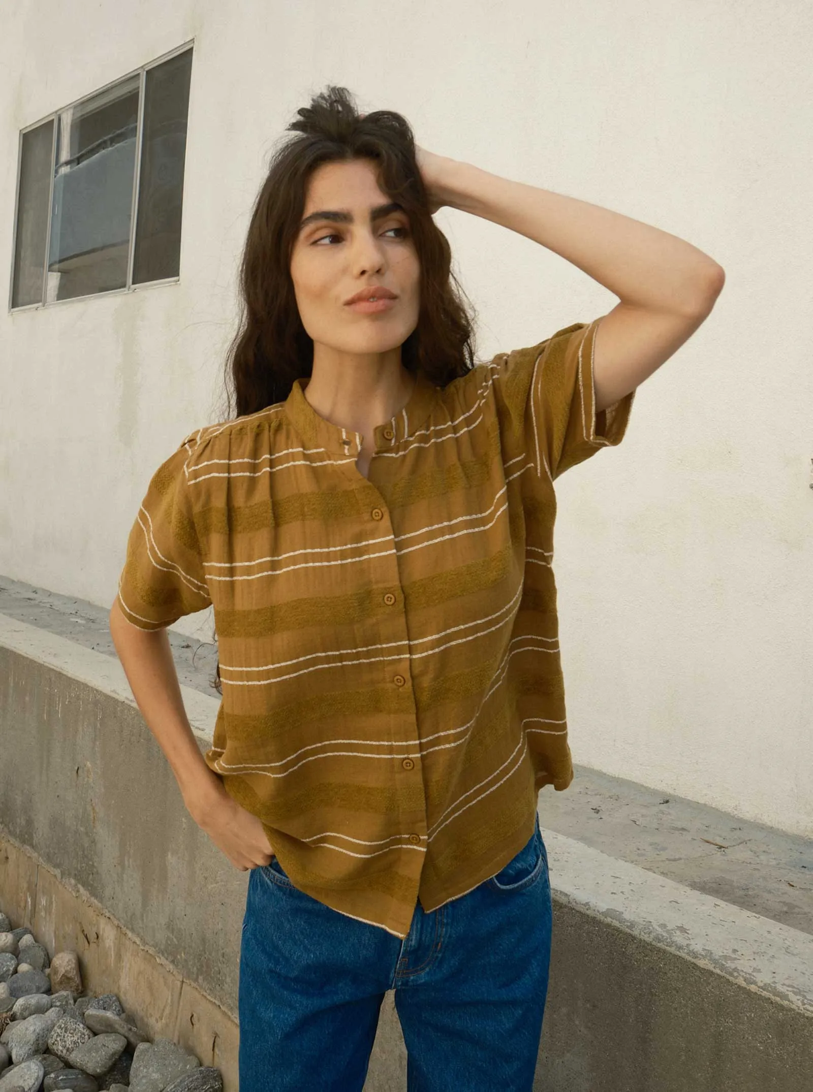 gina blouse | pre fall 25 | rattan sold by Ace & Jig product image thumbnail 4