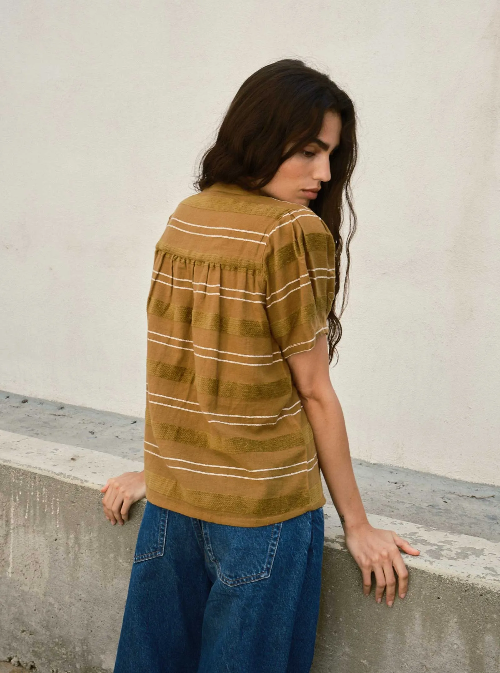 gina blouse | pre fall 25 | rattan sold by Ace & Jig product image thumbnail 3