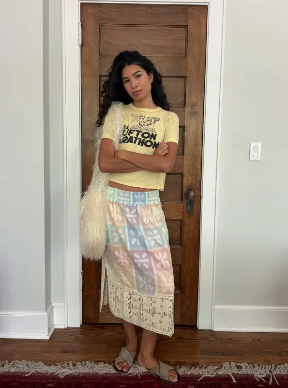 crochet ramona skirt | spring 25 | meringue sold by Ace & Jig
