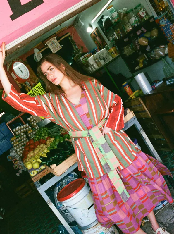 short quilted duster | pre spring 25 | fennel sold by Ace & Jig