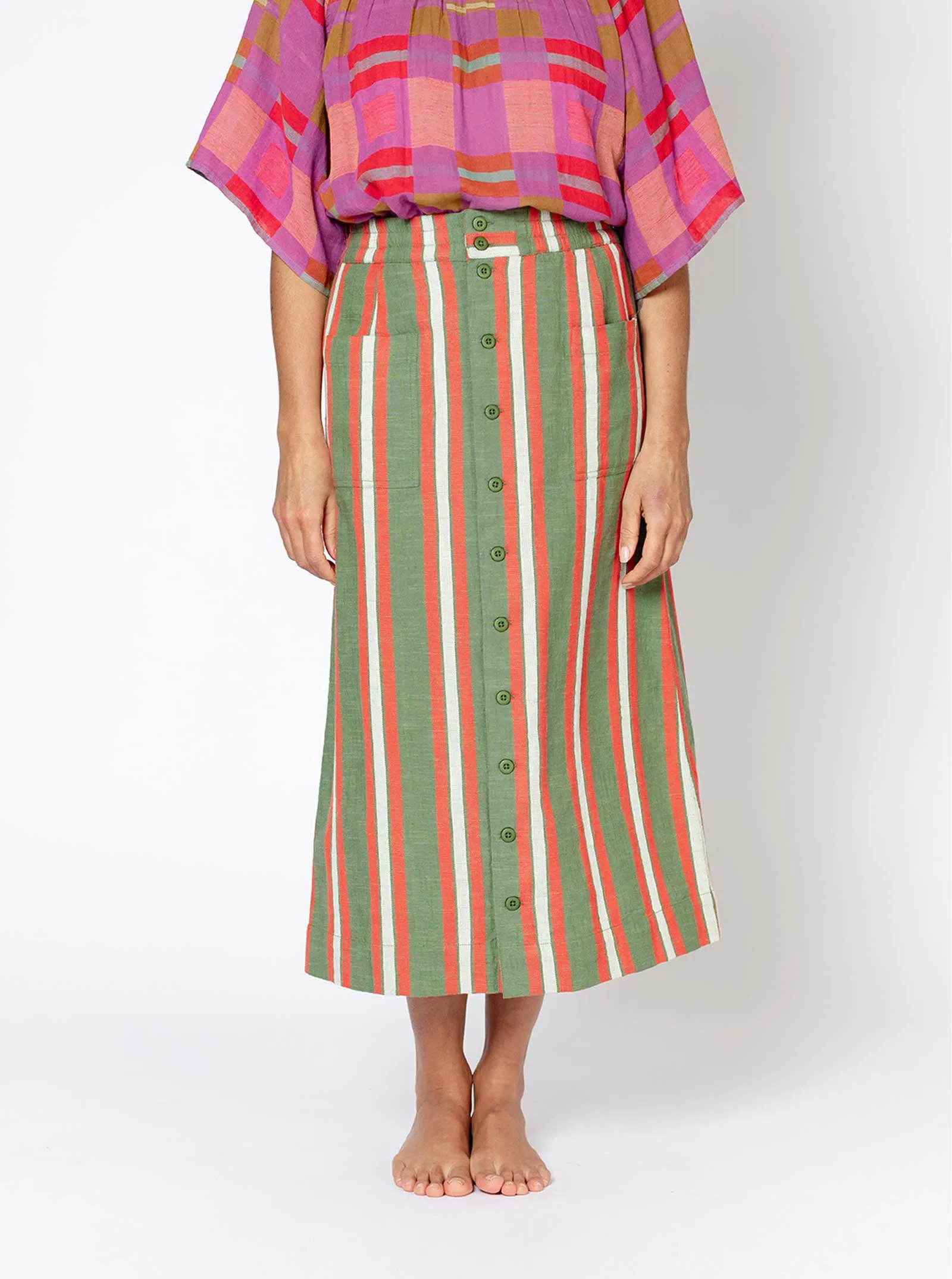 ruth skirt | pre spring 25 | fennel sold by Ace & Jig product image thumbnail 4