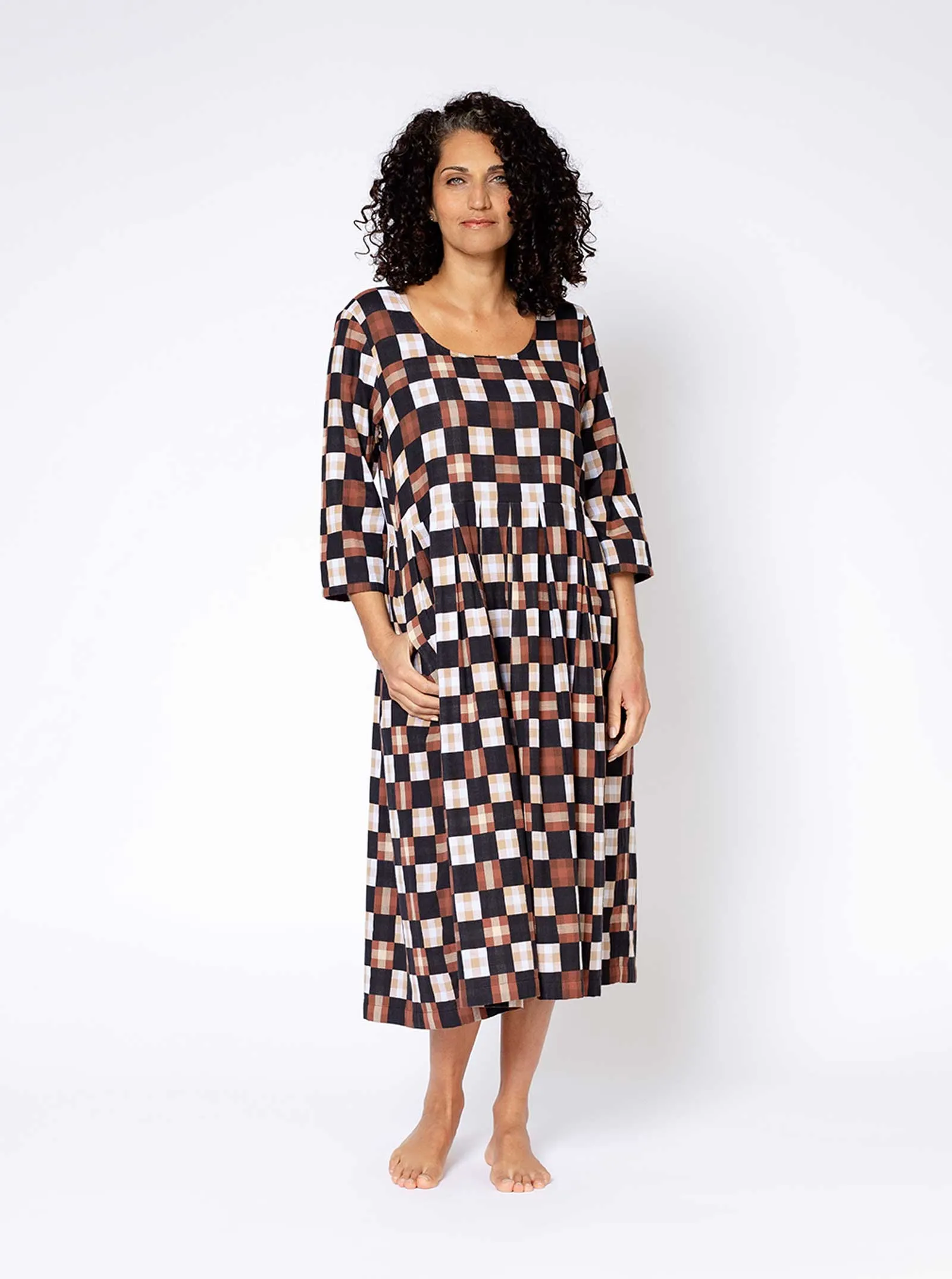 sage dress | pre spring 25 | heartland sold by Ace & Jig product image thumbnail 4