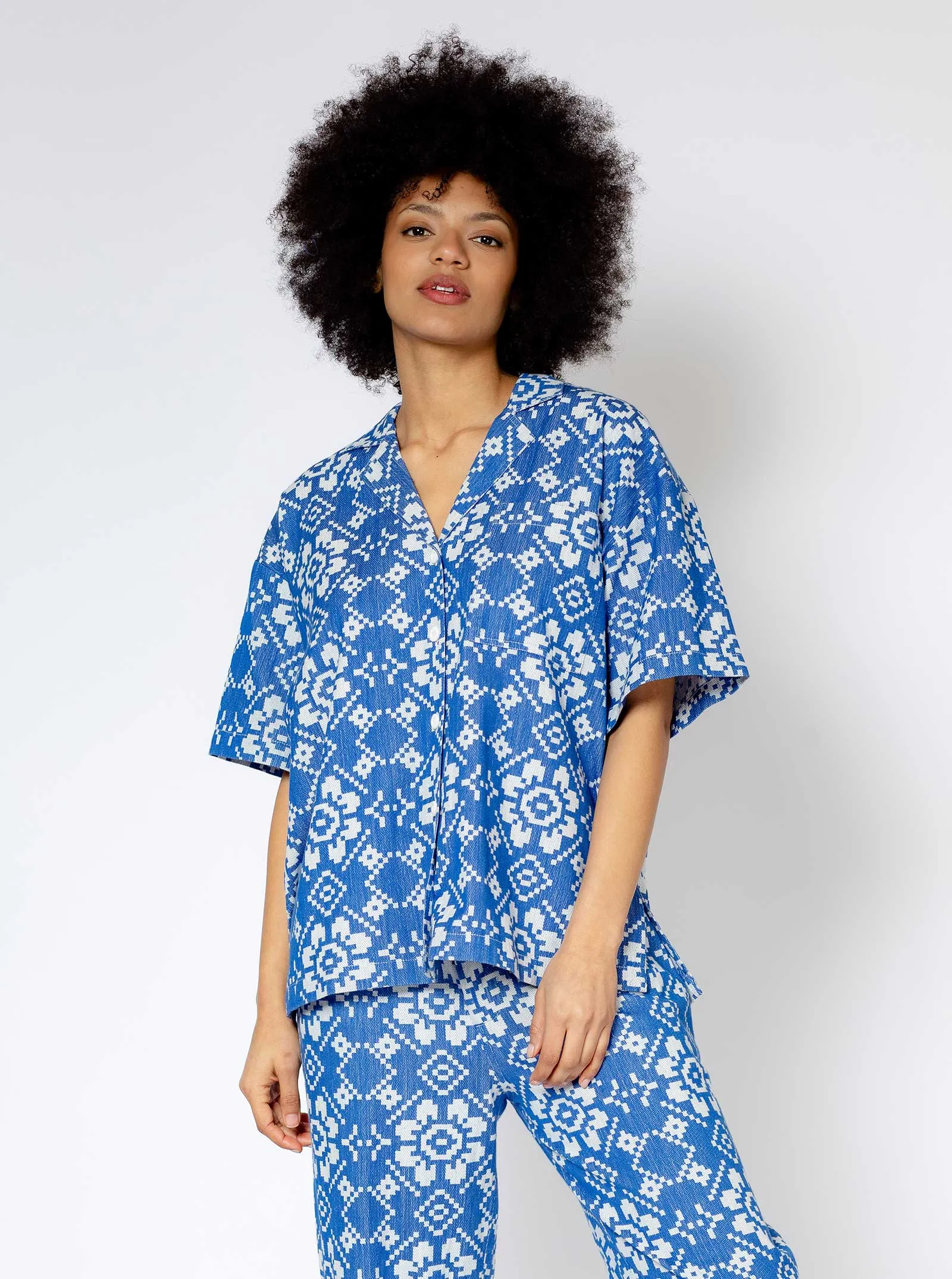 bobby shirt | spring 25 | blue pastime sold by Ace & Jig product image thumbnail 2