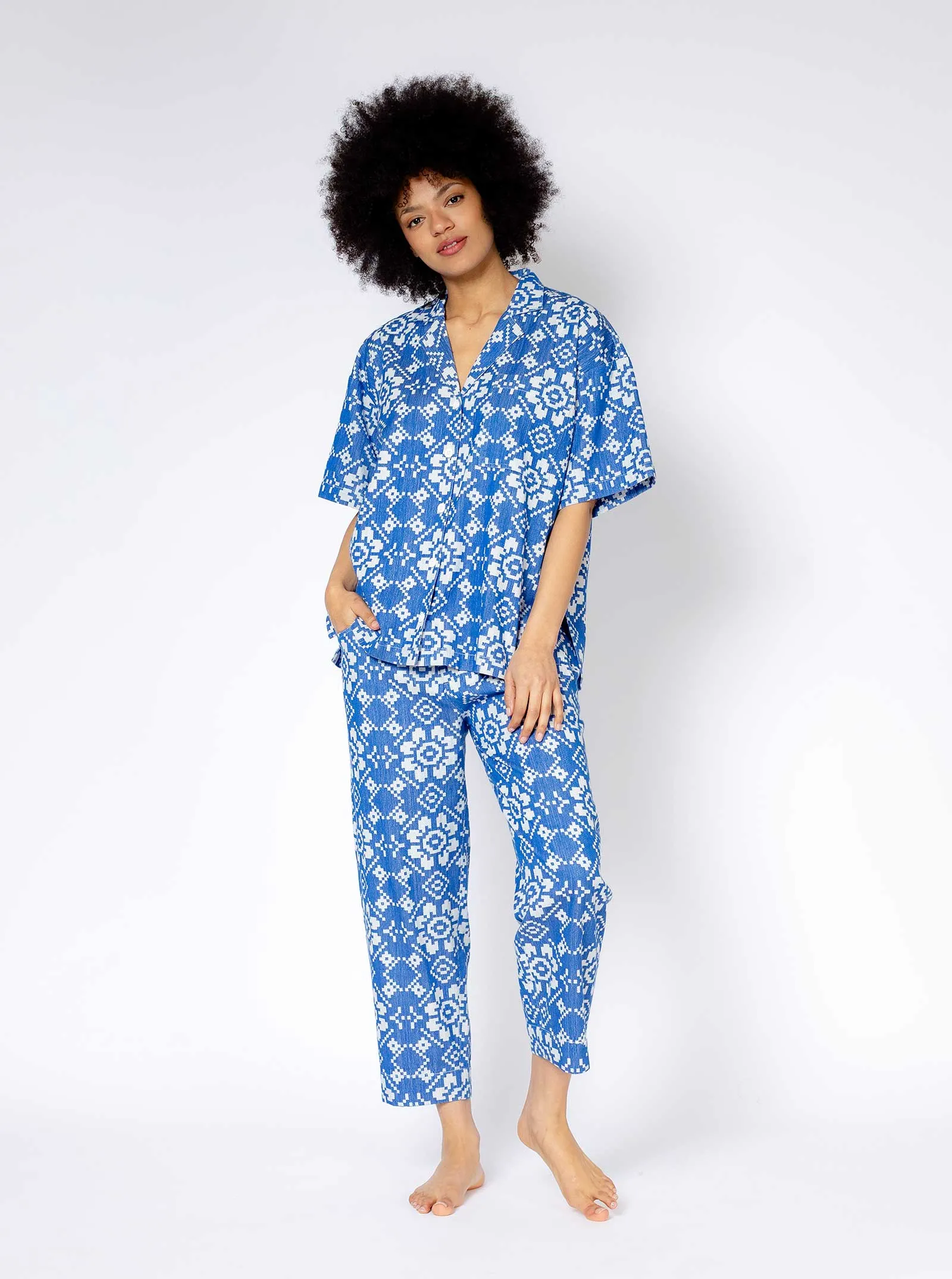 bobby shirt | spring 25 | blue pastime sold by Ace & Jig product image thumbnail 3