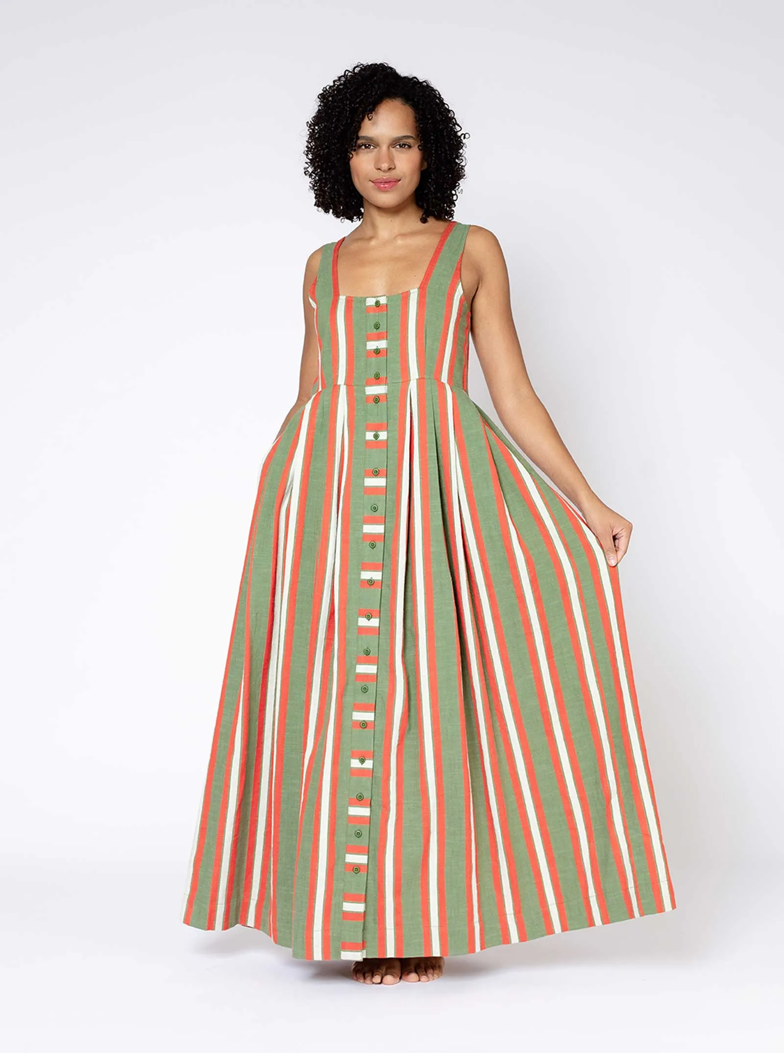 ginger dress | pre spring 25 | fennel sold by Ace & Jig product image thumbnail 2