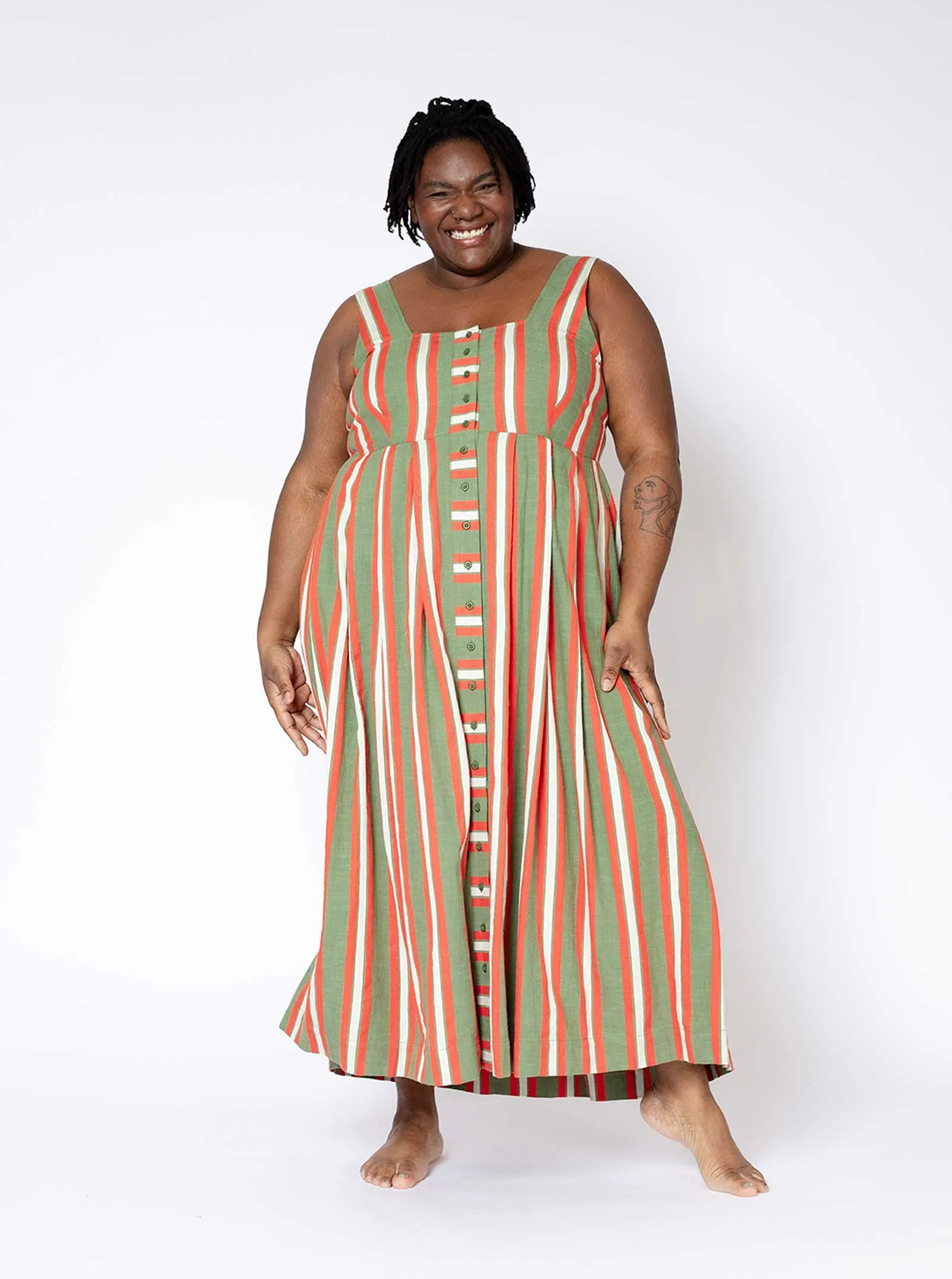 ginger dress | pre spring 25 | fennel sold by Ace & Jig product image thumbnail 5