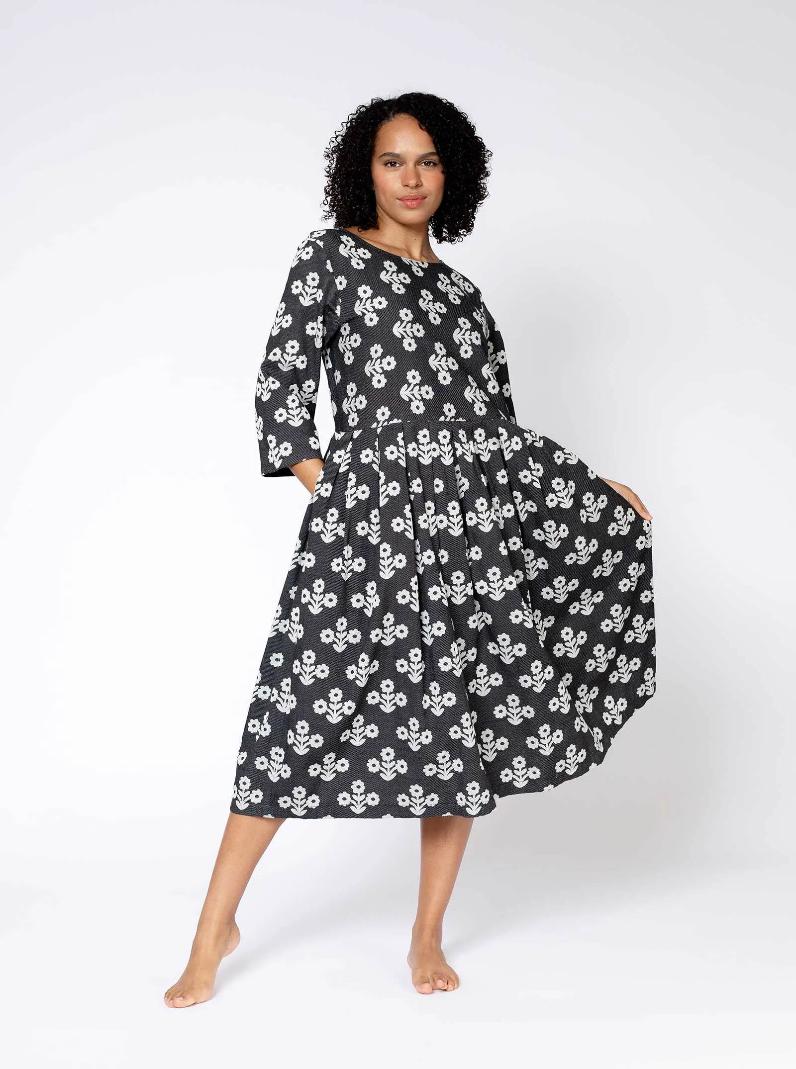 sage dress | pre spring 25 | gardenia sold by Ace & Jig product image thumbnail 3