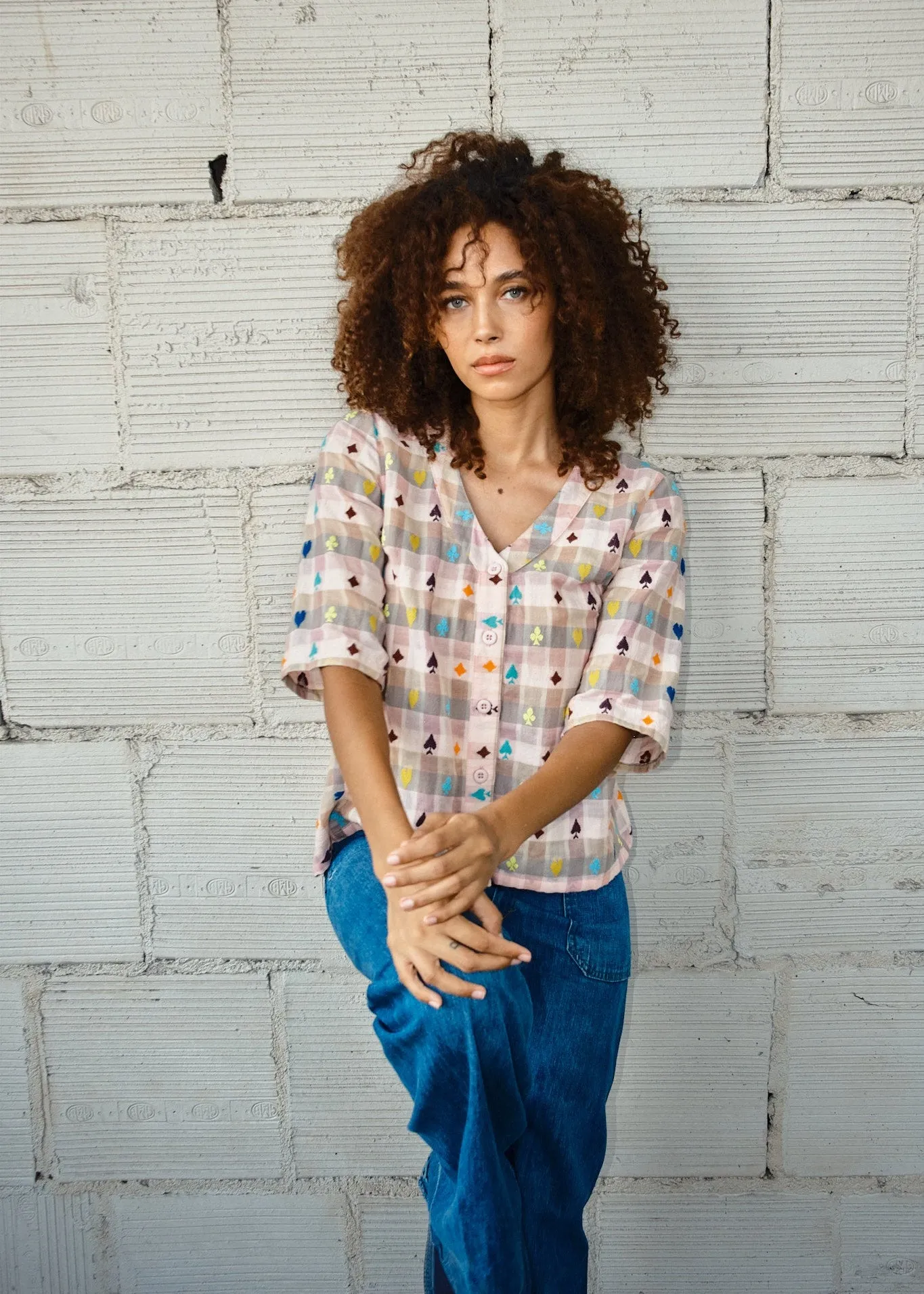 bree blouse | fall 25 | hearts sold by Ace & Jig