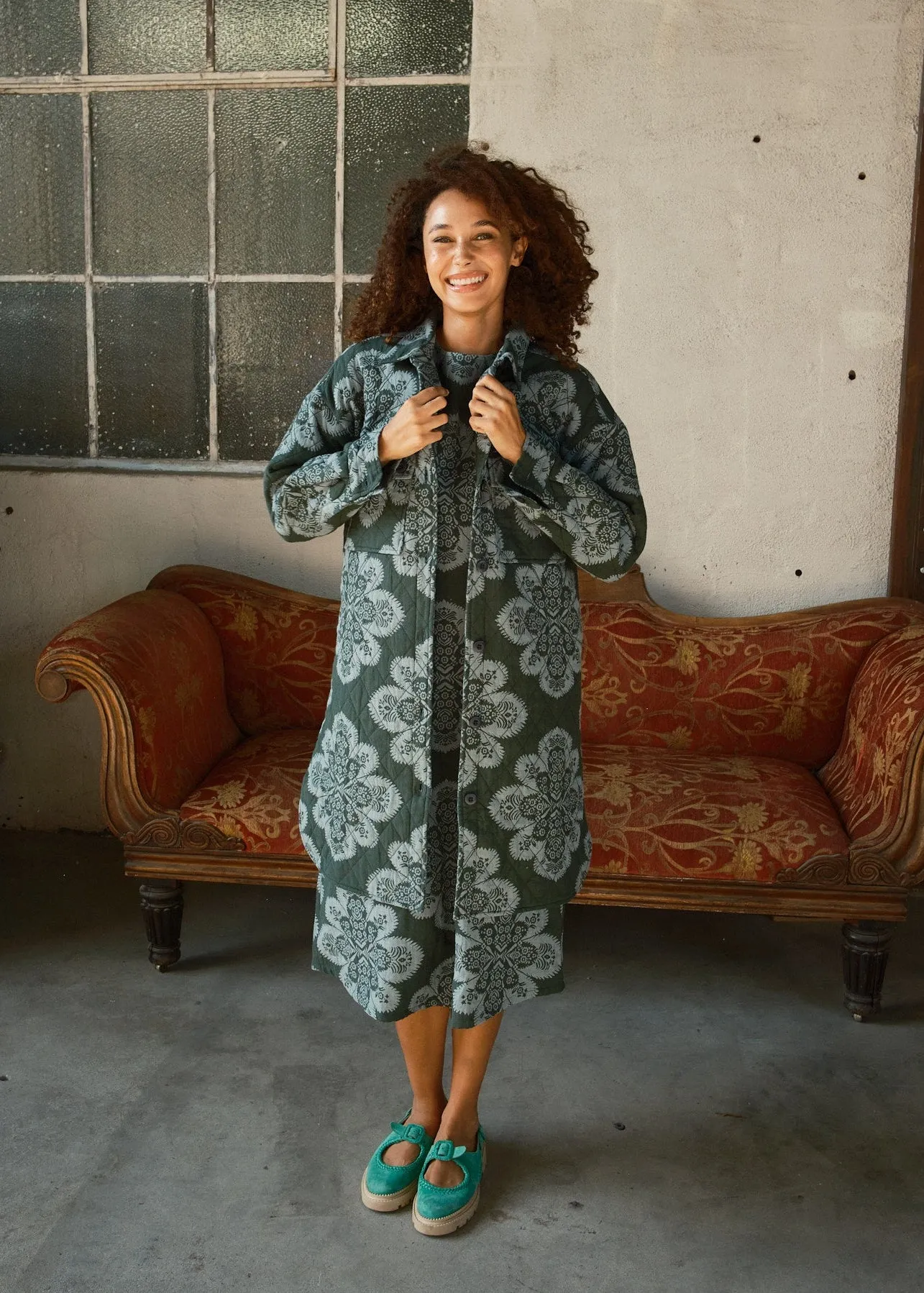 quilted overcoat | fall 25 | cotswolds sold by Ace & Jig product image thumbnail 3