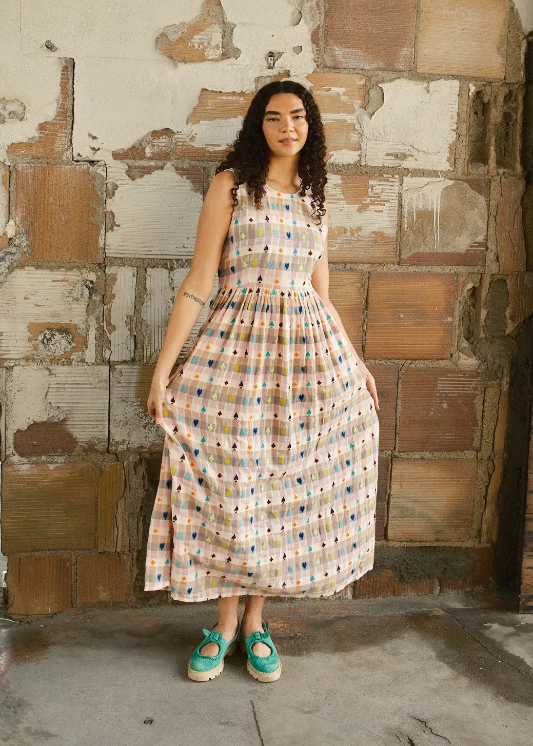 elani dress | fall 25 | hearts sold by Ace & Jig product image thumbnail 4