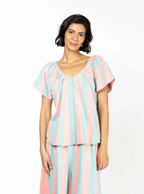 sample sale | florence top cotton candy | XL sold by Ace & Jig