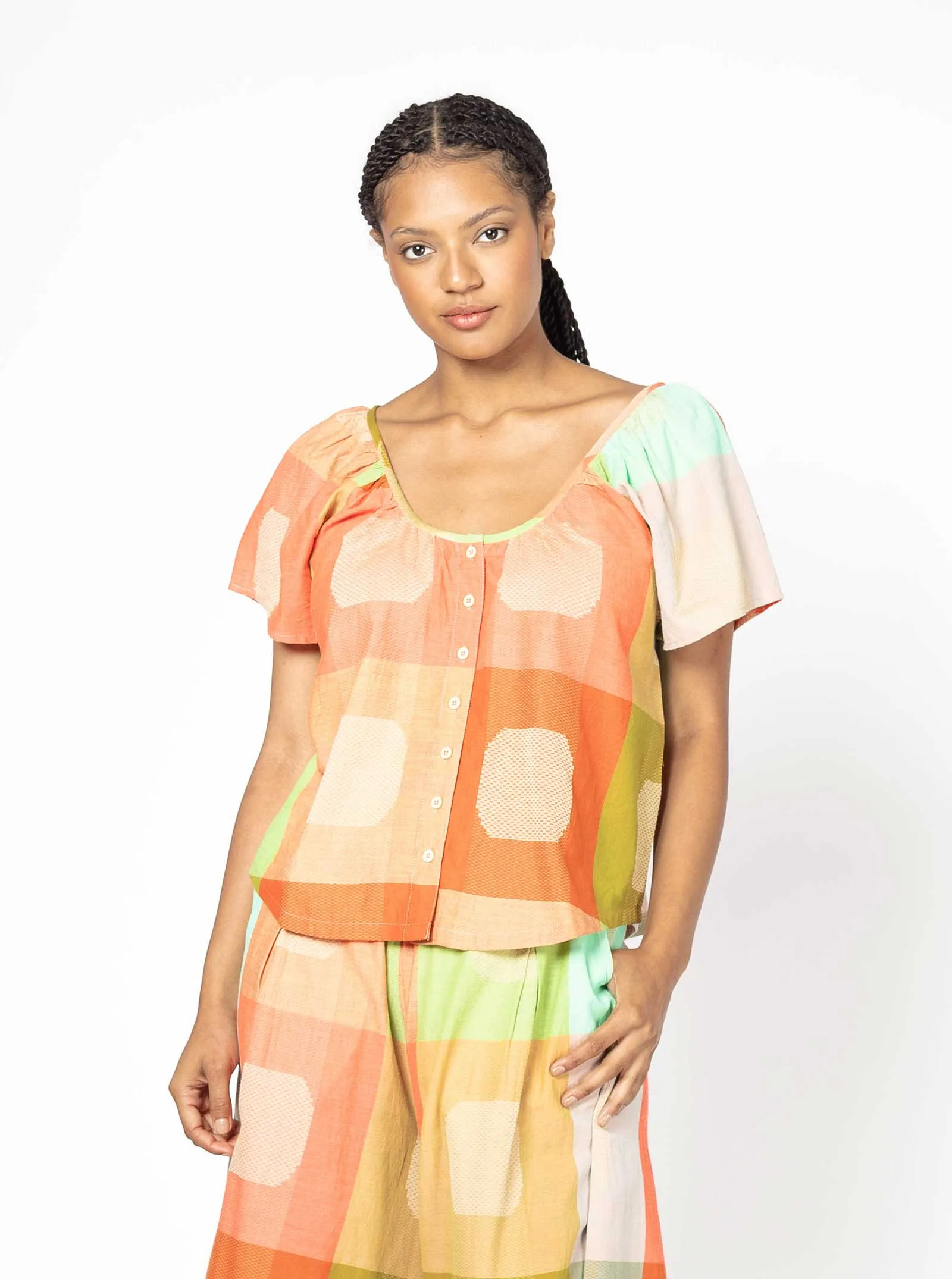 sample sale | florence top popcorn | 1X sold by Ace & Jig